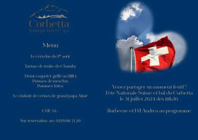 Fete Nationale Boutique Hotel Corbetta Montreux Les Paccots Bisto Aimé